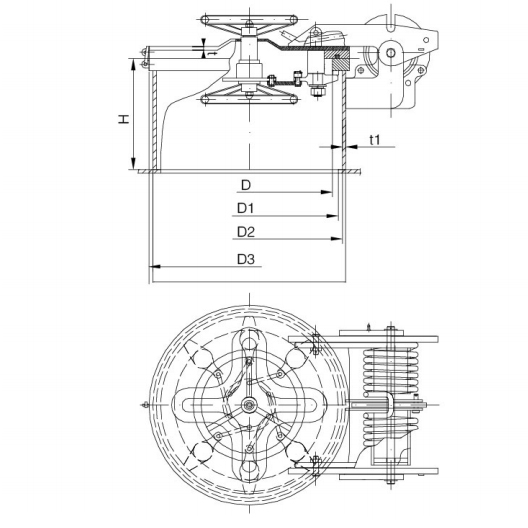 /uploads/image/20180907/Drawiung of Quick Action Pressure Watertight Hatch Cover (Type A).jpg